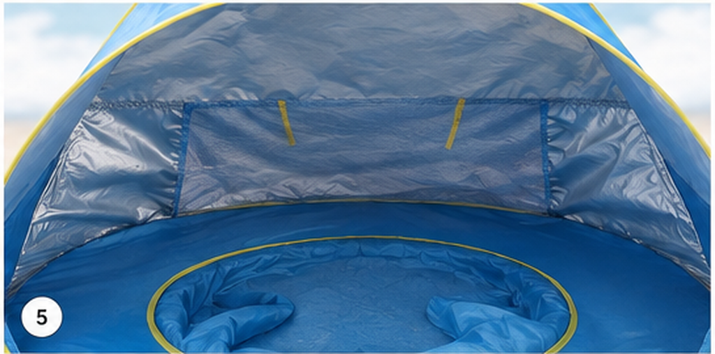 UV Protected Pop-Up Pet Shelter — Blue