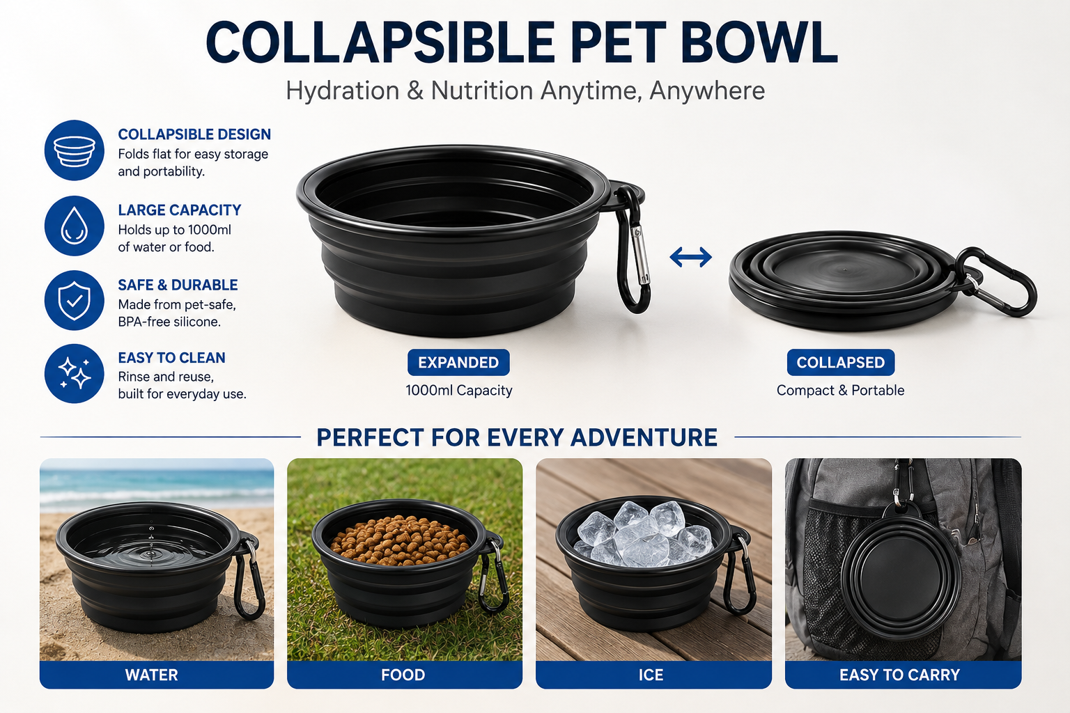 Collapsible Dog Bowl