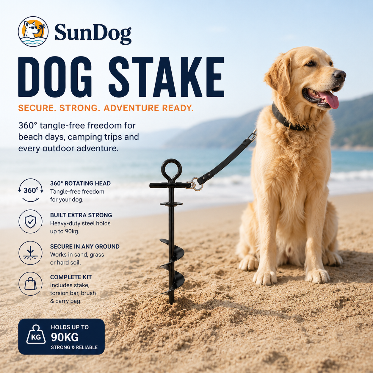 Heavy Duty Dog Spike